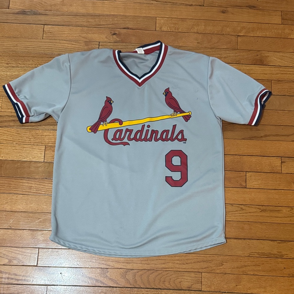 PENDLETON Gray Cardinals Jersey with Red Accents